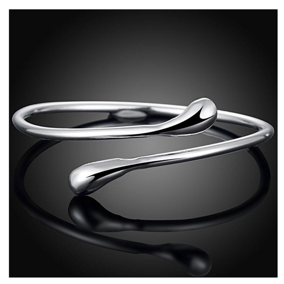 925 Stamped Water Drop Ring and Bracelet Set - Picture 3 of 5